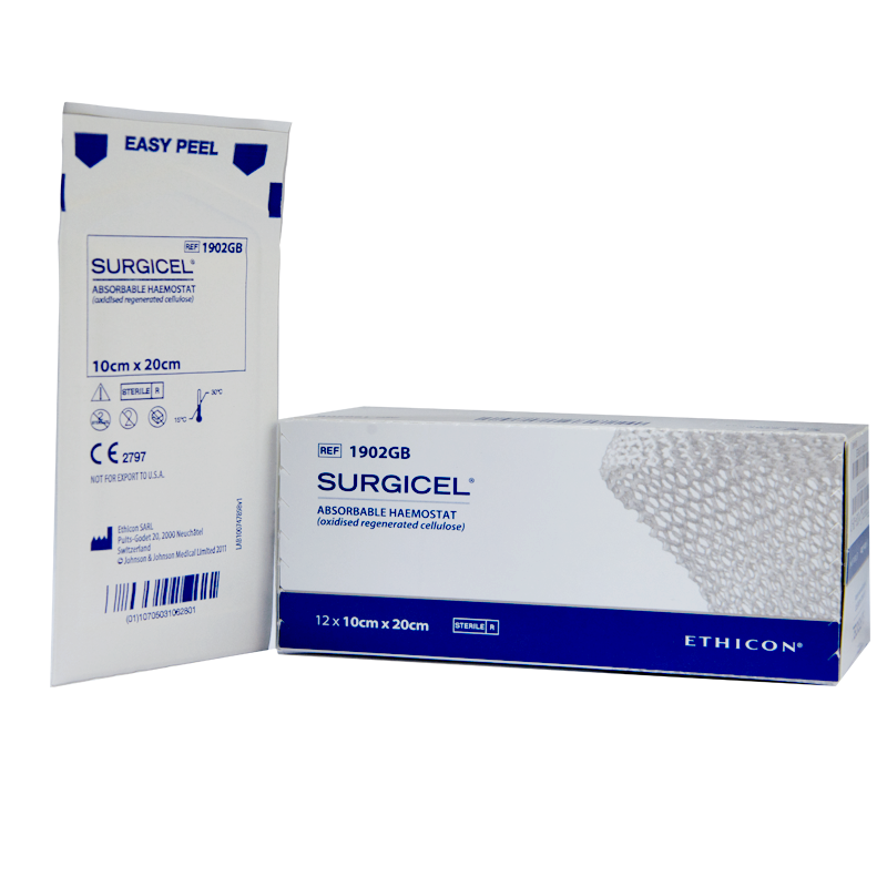 1902GB Surgicel гемостатичний матеріал, 10см x 20см